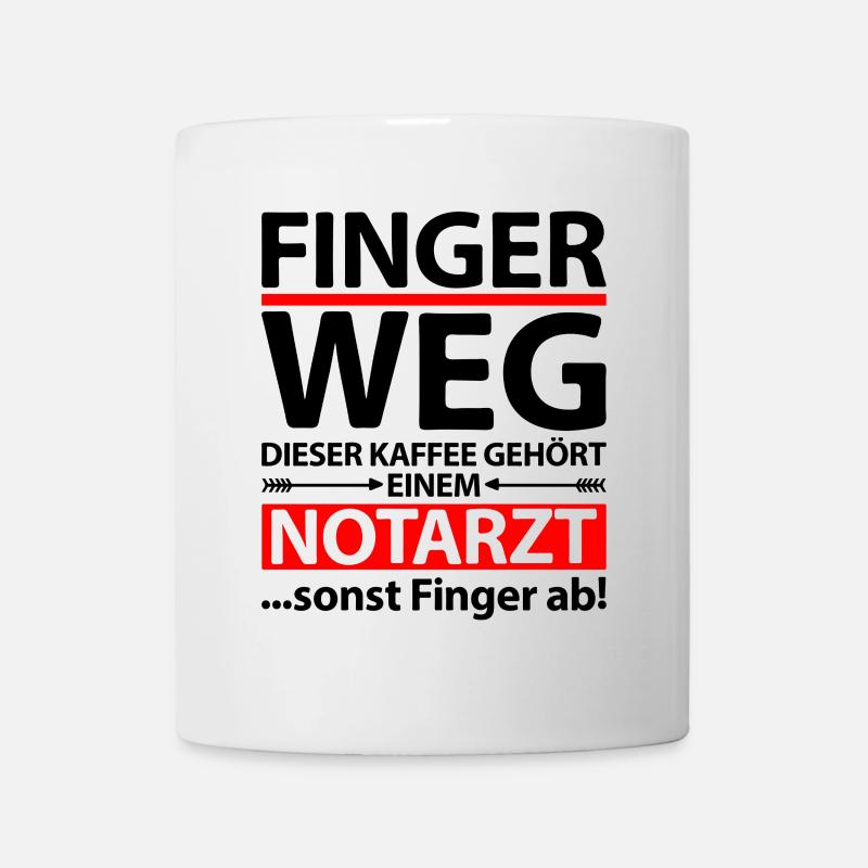 Notarzt Dankeschön Danke Abschied Geschenkidee - Tasse - Weiß