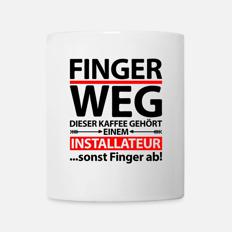 Installateur Wasser Lustiger Spruch Sprüche Witzig - Tasse - Weiß