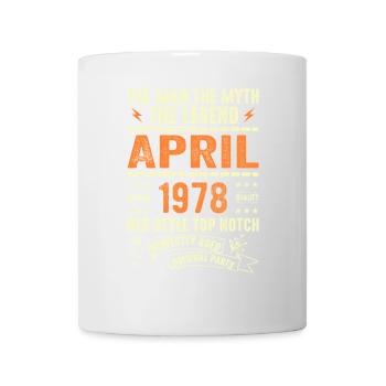 april 1978, APRIL 1978 - Tasse - Weiß - Vorne
