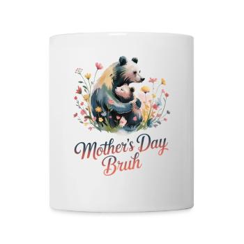 Fête Des Mères Bruh Mère Ours Maman - Mug blanc - blanc - Devant