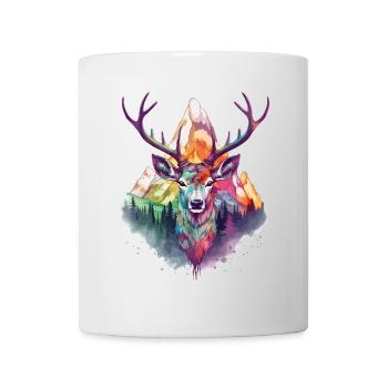 Deer Deer Antlers Animal Nature Forest Wilderness Mountains - Mug - white - Front