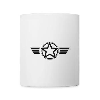 Stern und Streifen - Tasse - Weiß - Vorne