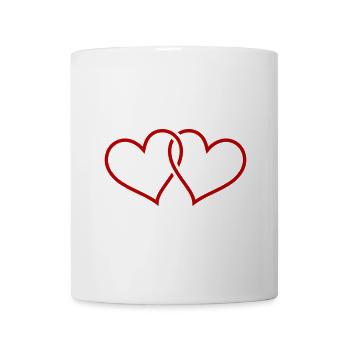 Coeurs En Amour Symbole Mariage - Mug blanc - blanc - Devant