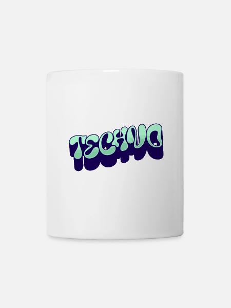 Techno - Tasse - Weiß