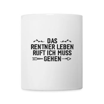 La vie du retraité appelle le cadeau de retraite - Mug blanc - blanc - Devant
