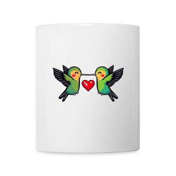Hummingbird Bird Couple Heart - Mug - white - Front