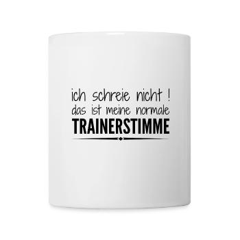 Cadeau de l’entraîneur Club de sport Entraîneur criant fort - Mug blanc - blanc - Devant