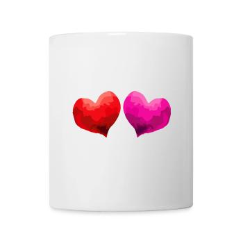 Coeur Amour Amoureux Mariage - Mug blanc - blanc - Devant