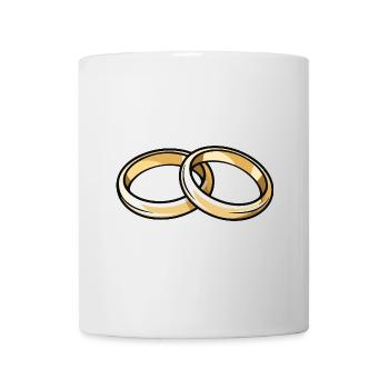 Wedding Wedding Rings - Mug - white - Front