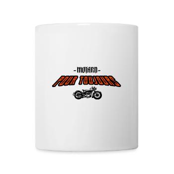 Motard pour toujours - Mug blanc - blanc - Devant