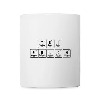 Triathlon Tableau périodique Natation Vélo Course Triathlète - Mug blanc - blanc - Devant