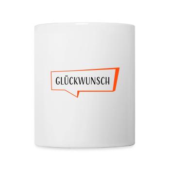 Speech Bubble Congratulations - 2 Colors - Mug - white - Front