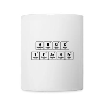 Periodisches System der Elemente Musiklehrer Klasse M - Tasse - Weiß - Vorne