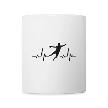Handball Herzschlag Handballer - Tasse - Weiß - Vorne