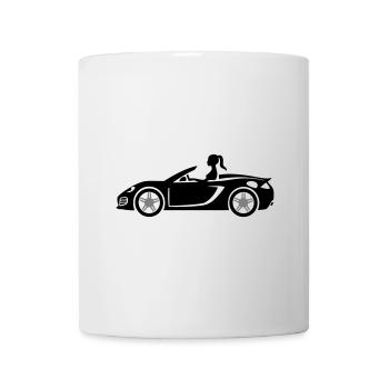Sports Car Girl Turbo - Mug - white - Front