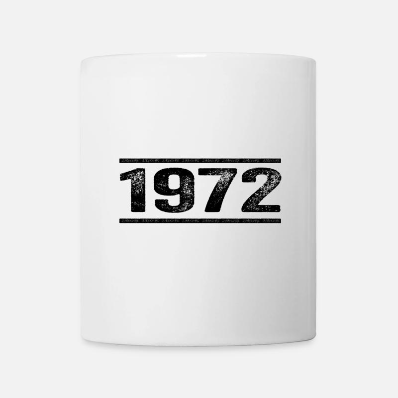 1972 Rétro 1972 Anniversaire 1972 Millésime 1972 - Mug blanc - blanc