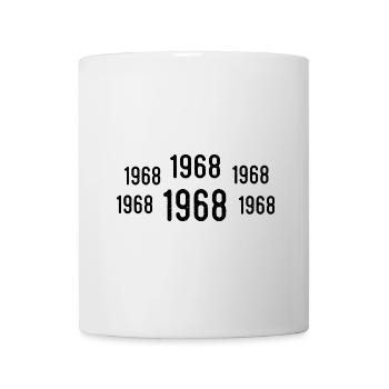 Retro 1968 Geburtstag 1968 Jahrgang Geschenk 1968 - Tasse - Weiß - Vorne