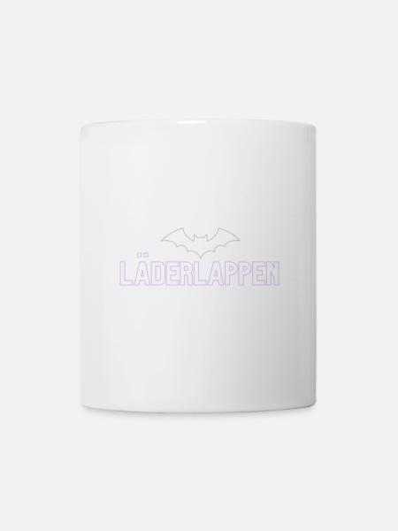 Purple Bat Neon Font Design - Mug - white