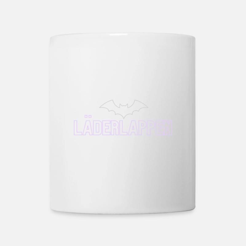 Lila Bat Neon Schriftdesign - Tasse - Weiß