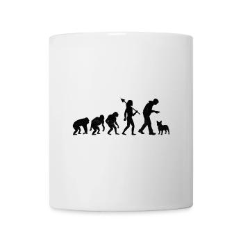 Evolution Bouledogue Français Frenchie Dog Lover Bulldo - Mug blanc - blanc - Devant