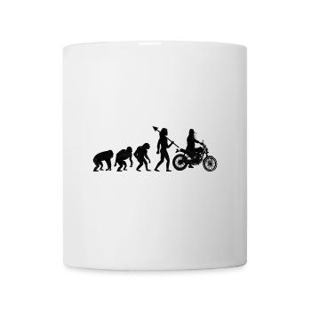 Evolution Motorcycle Biker Mom Motorcycling Motorc - Mug - white - Front