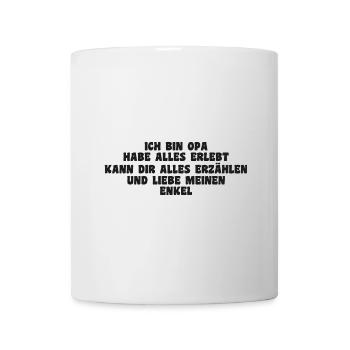 Ich bin Opa und liebe meinen Enkel - Tasse - Weiß - Vorne