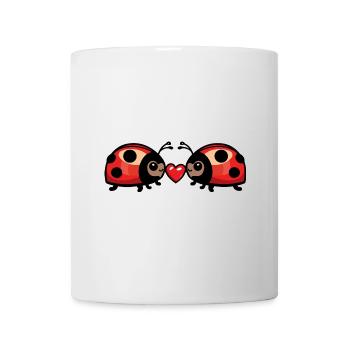 Marienkäfer Valentinstag Liebe - Tasse - Weiß - Vorne