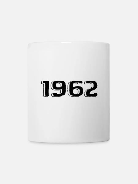 Vintage 1962 Né Anniversaire Rétro 1962 - Mug blanc - blanc