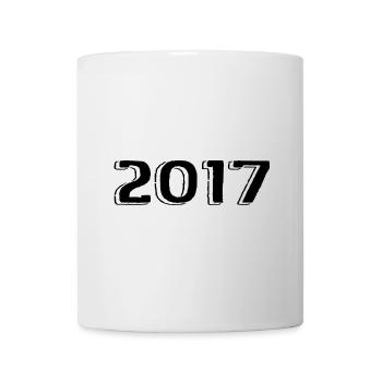 Jahrgang 2017 geboren Geburtstag Retro 2017 - Tasse - Weiß - Vorne