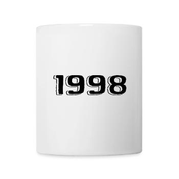 Millésime 1998 Né Anniversaire Rétro 1998 - Mug blanc - blanc - Devant