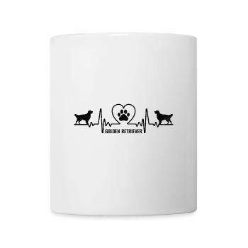 Heartbeat Golden Retriever GR Hund Retriever - Tasse - Weiß - Vorne