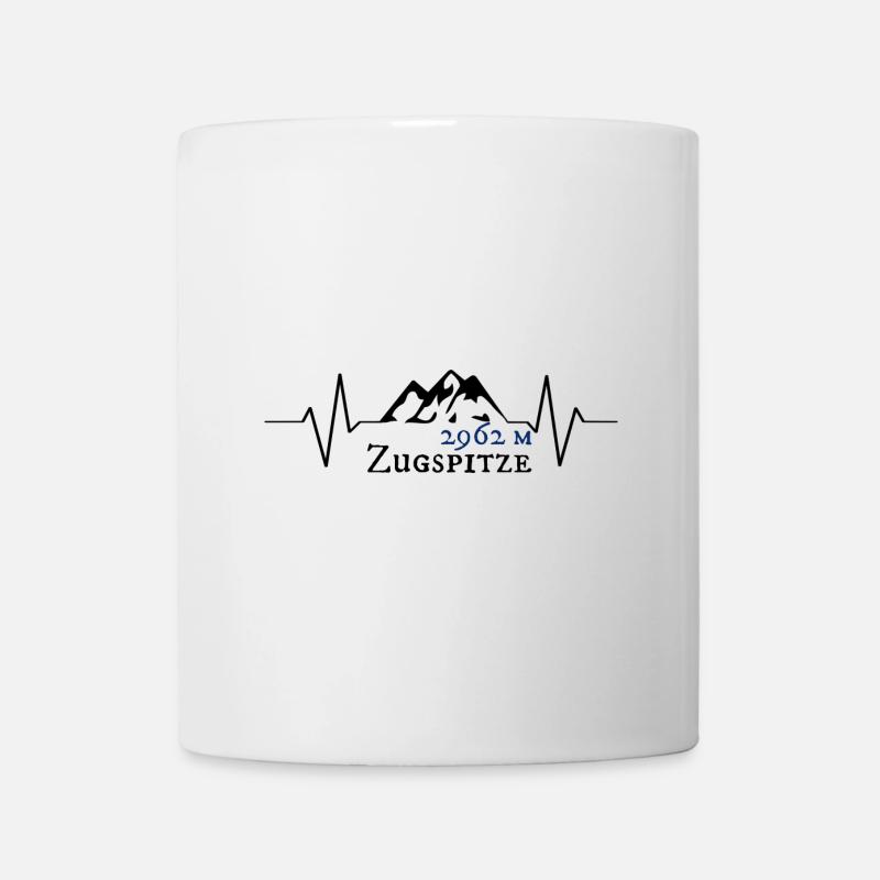 Höhe Zugspitze Souvenir - Tasse - Weiß