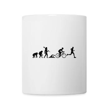 Evolution Triathlon Laufrad Schwimmen Triathlet Triat - Tasse - Weiß - Vorne
