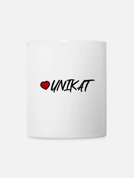 Unikat Herz - Tasse - Weiß