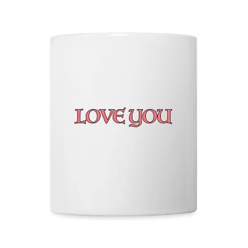 Love you pink. - Mug - white - Front