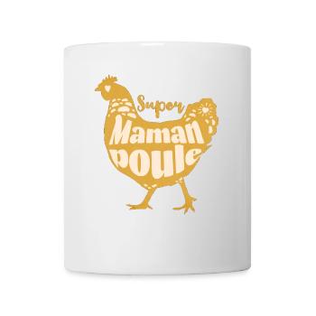 Maman poule humour maman cadeau fête des mères. - Mug blanc - blanc - Devant