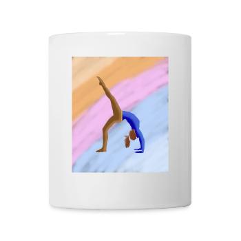Yoga, Asana - alles nur kein Stress - Tasse - Weiß - Vorne