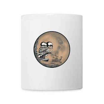 Two pirates watch a ship - Mug - white - Front