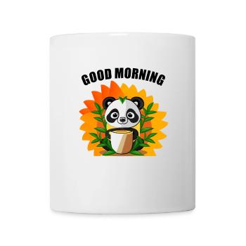 Panda Beim Frühstück - Tasse - Weiß - Vorne