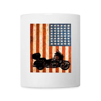 Biker Motorcycle. - Mug blanc - blanc - Devant