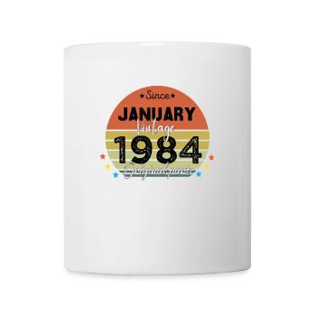 40 Years Old Made In 1984 Vintage January 1984 - Mug blanc - blanc - Devant