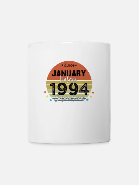 30 Years Old Made In 1994 Vintage January 1994 - Mug blanc - blanc