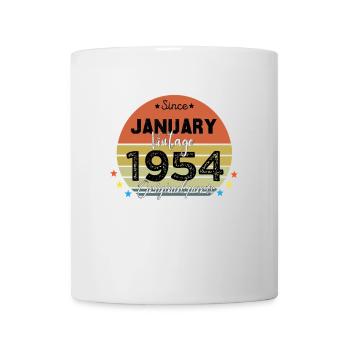 70 Years Old Made In 1954 Vintage January 1954 - Mug blanc - blanc - Devant