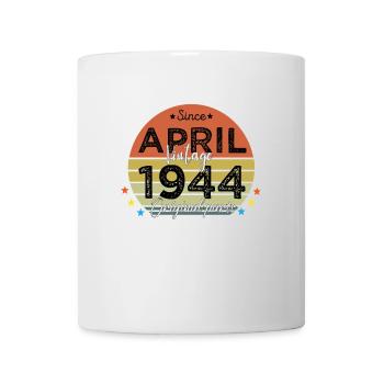 80 Years Old Made In 1944 Vintage April 1944 - Mug blanc - blanc - Devant