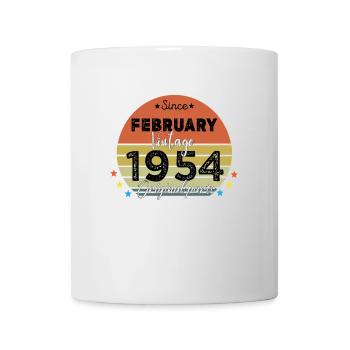 70 Years Old Made In 1954 Vintage February 1954 - Mug blanc - blanc - Devant