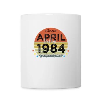 40 Years Old Made In 1984 Vintage April 1984 - Mug blanc - blanc - Devant