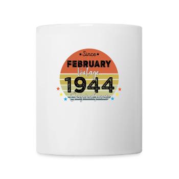 80 Years Old Made In 1944 Vintage February 1944 - Mug blanc - blanc - Devant