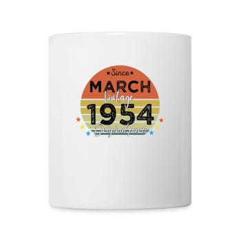 70 Years Old Made In 1954 Vintage March 1954 - Mug blanc - blanc - Devant