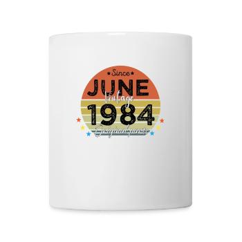 40 Years Old Made In 1984 Vintage June 1984 - Mug blanc - blanc - Devant