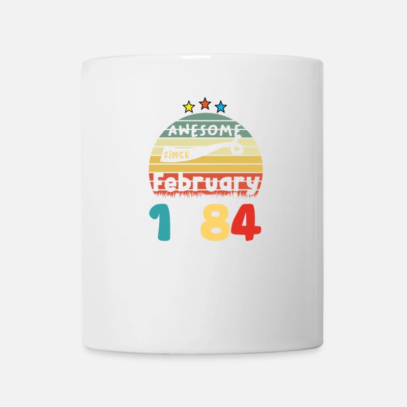 1984 vintage anniversaire rétro édition limitée - Mug blanc - blanc
